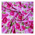 Floral Fabric Print Woven Comfortable hot pink Floral 100% Cotton Print Fabric